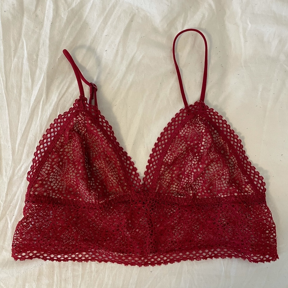 Red bralette